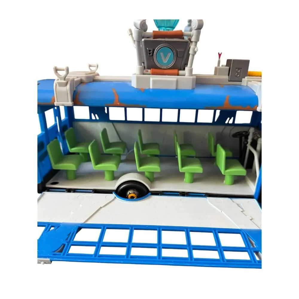 Fortnite Battle Bus Deluxe 14” Includes 4”Jonesy And Tomatohead Figures